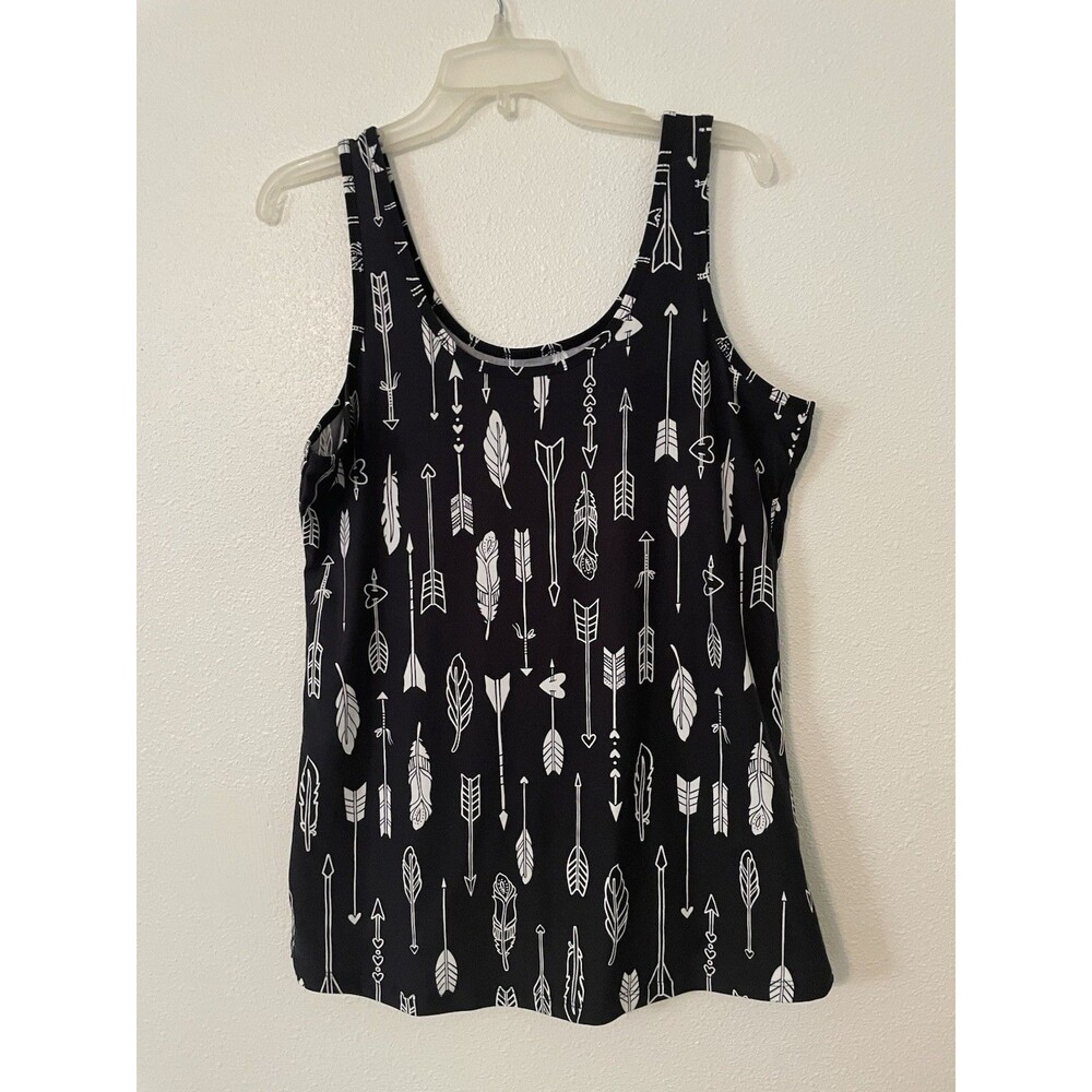 Women's Tank Top By No Boundaries Size XXL Black With Arrows